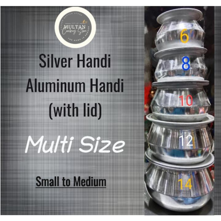 Silver Handi _Silver Pateeli_Silver Degchi with Lid (Small to Medium)