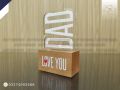 Happy Father's Day Gift - Customized Table Top with Name/Message - Home Decor, Table Top. 