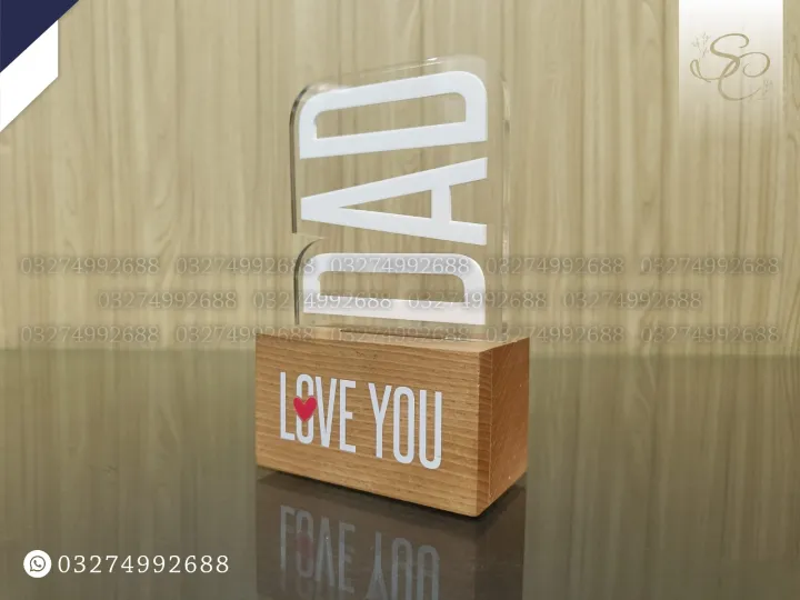Happy%20Father's%20Day%20Gift%20-%20Customized%20Table%20Top%20with%20Name/Message%20-%20Home%20Decor,%20Table%20Top%20-%20Image%205