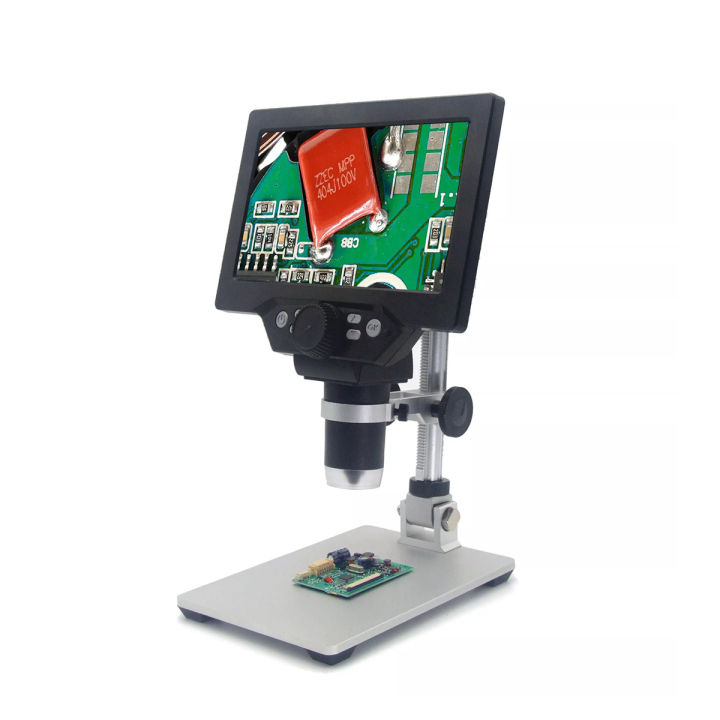G1200 7inch Jewelry electronic portable 12MP 1-1200X digital HD Lcd microscope for soldering