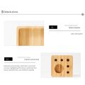 4 Pcs Bamboo Desktop Organizer Multi-Use Bamboo Set Bamboo Office Organizer for Desk Bamboo Accessories or Pen Storage. 