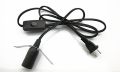 Power-Cord for Salt Lamps in Black Color with 15 watt bulb - E-14 Power-cord with light bulb of 15 watt. 