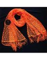 Net Stole Dupatta For KIds Girls PEACH YELLOW ORANGE Color Makri Net Dupatta For Younger Girls. 
