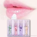 Flower Roll-on Clear Lip Oil Balm Moisturizing Hydrating Lips Treatment Moisturizer Transparent Liquid Gloss Makeup. 