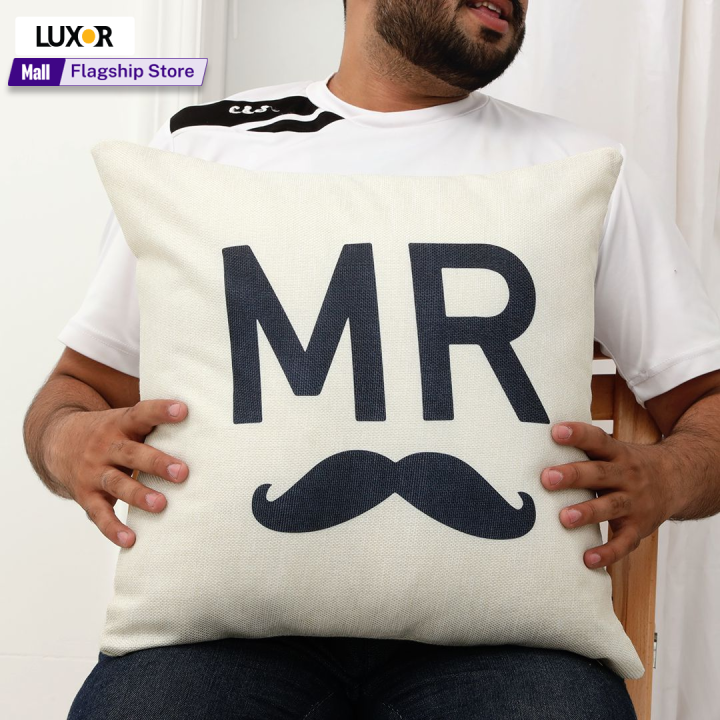 Prime Throw Sofa Cushion Covers for couple Mr Design Daraz.pk