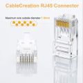 RJ45 passthrough connector 100 pcs. 