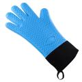Premium Oven Gloves Insulated Long Anti-scalding Mitts for Cooking black. 