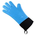 Premium Oven Gloves Insulated Long Anti-scalding Mitts for Cooking black. 