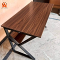 Computer desk table simple modern K-shape portable folding computer laptop study table Gaming Table office desk home furniture with storage bookshelf laptop writing table workstation with metal frame waterproof laminated 4X2.5X2ft. 