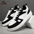 Alpha Wear Black & White Sneakers for Men & Women | Unisex Casual Shoes | Lightweight Fashion Joggers with Thick Sole | Comfortable Walking Shoes for Daily Wear | UK Size 6–11. 