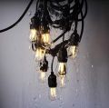 20 Holders Outdoor Waterproof String Hanging Lamp with Filament Bulbs. 
