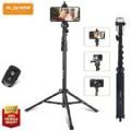 PLOKAMA PK-996 Multifunctional Tripod Mobile Stand With Bluetooth Remote - Black. 
