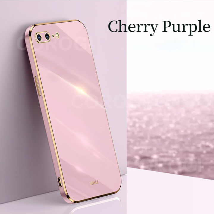 For iPhone 8 Plus / iPhone 7 Plus Back Cover Fashion Shiny Plating Square Bumper Camera Protection Case Soft Silicone Shockproof Protective Mobile Phone Cases