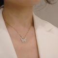 Korean Fashion Golden Pendant Butterfly Necklace for Women neck chain Podazz. 