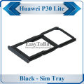 Huawei P30 Lite SIM Tray Sim Jacket Sim Slot Sim Door For Huawei P30 Lite - Black. 