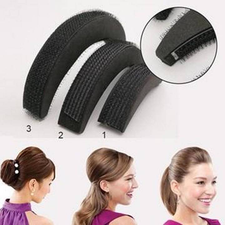 Set of 3 Hair Pin Puff and Donut Bun - Stylish Hair Accessories for Women