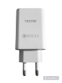 Tecno Original Charger With Original Tecno ,Micro usb Cable Gives Super Fast Charging Experience To All Tecno Mobile Phones. 