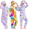 Kigurumi Pajamas Children Sleepwear Rainbow Unicorn Pajamas Children Sleepwear Animal Pijama Stitch Girls Onesie kigurumi femme. 