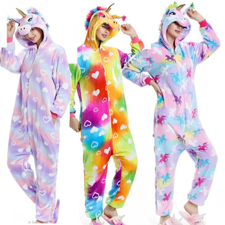 Kigurumi%20Pajamas%20Children%20Sleepwear%20Rainbow%20Unicorn%20Pajamas%20Children%20Sleepwear%20Animal%20Pijama%20Stitch%20Girls%20Onesie%20kigurumi%20femme%20-%20Image%203