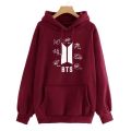 BTS Printed Fleece Hoodie for Women - Fashionable and Stylish Hoodie - Premium Quality and Comfortable. 