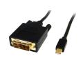 Mini DisplayPort to DVI Cable, 2 Yards Male Mini DP to Male DVI Cable. 