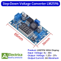 LM2596 3A Step Down Buck Converter Module LM-2596 Voltmeter Display Circuit Lm2596 Digital Buck Converter by Electrica. 