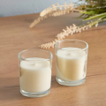 Set of 2 Scented Candles in Beautiful Glass. 