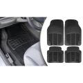 Universal Car Floor Mats - PVC Rubber - 5 Pieces - For All Cars. 