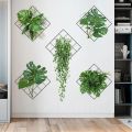 3D Green Wall Sticker Greenery Hanging Basket 3D Wall Stickers Living Room Sofa Background Room Background Wall Decoration Water Proof Affirmation Stickers for Kids. 