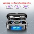 HLstar® F9 Air buds TWS Bluetooth 5.0 Earphone Wireless Headphone Hifi Stereo Handsfree Min Headset Sport Earbuds Microphone With Charging Box For Smart Phone. 