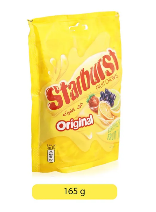 Starburst%20Original%20Fruit%20Chews%20Candy%20165%20grams%20Pouch%20(Imported)%20-%20Image%202