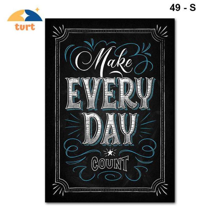TURT Creative Motivational Classroom Wall Posters Inspirational Quotes for Students Teacher Classroom Decorations