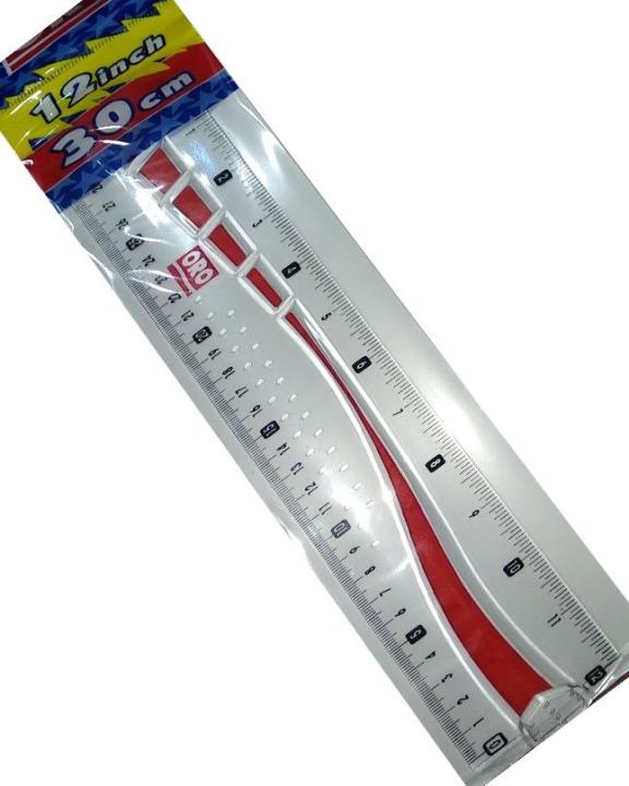 12%20%20Inch%20Plastic%20Ruler%20Scale%20Art%20#%20421%20(1%20Pcs)%20-%20Image%204
