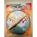 Wooden Roti Making Patla Belan Toy Wooden Chakla Belan For Kids - H1000245. 