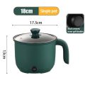 Electric 1.5 L Multi Cooker Kettle with Concealed Base Multifunction Cooking Pot Noodle Maker Egg Boiler Vegetable and Rice Cooker and Steamer Steamer for Home, Office and Travel/blue color without steamer. 