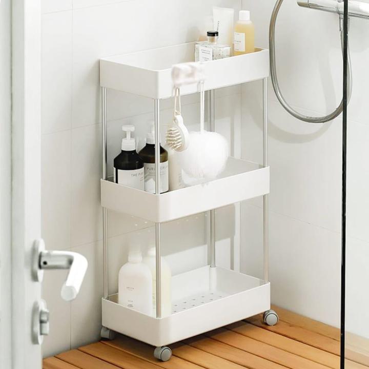 Rolling Utility Cart - table 3-Tier - Trolley Organizer Serving Cart Easy