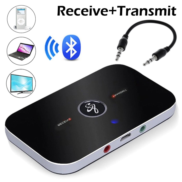 2-in-1 Wireless Bluetooth 5.0 Adapter, Transmitter and Receiver for TV, Smartphone, PC, and Home Stereo