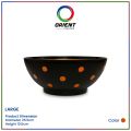 Orient Plastics Large Dot Bowl Durable Stylish Serving Bowl with BPA-Free Plastic, Dishwasher Safe, Multi-Use for Home, Parties & More. 