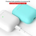 3 pcs/set For Apple AirPods 2 Wireless Charger Protective Silicone Case Cover Accessories. 