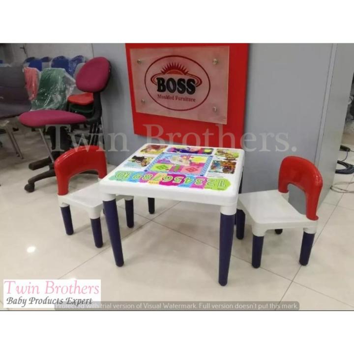 Boss Baby Study & Dining Set 2 Chairs & 1 Table
