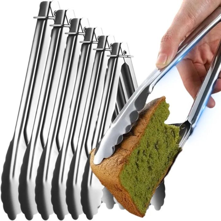 Kitchen Tools 7/9/12/14/16 Inch Stainless Steel Food Tongs with Buckle ...
