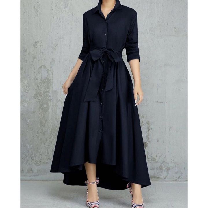 Tail style long gown