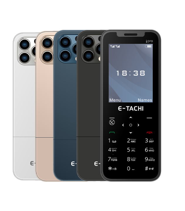 Etachi iPro New 2025, Etachi I Pro 4 sim , 4 sims Support,  2.4 Inch Display, Airplan Mode, Auto Call Recording, PTA APPROVED, 2000mAH Battery, Rejected Unknown Callers, 1 Year Brand Warranty