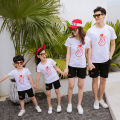 Douyin with the same t parent-child summer clothes 2023 new trendy family clothes short-sleeved T-shirts cotton t-shirts for a family of three. 