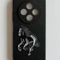 "Tecno Spark 30C Back Cover | Embroidered POLO Design | Stylish & Protective". 