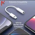 Compatible for Apple Iphone handsfree connector  Lightning to 3.5 mm Headphone Jack Adapter. 