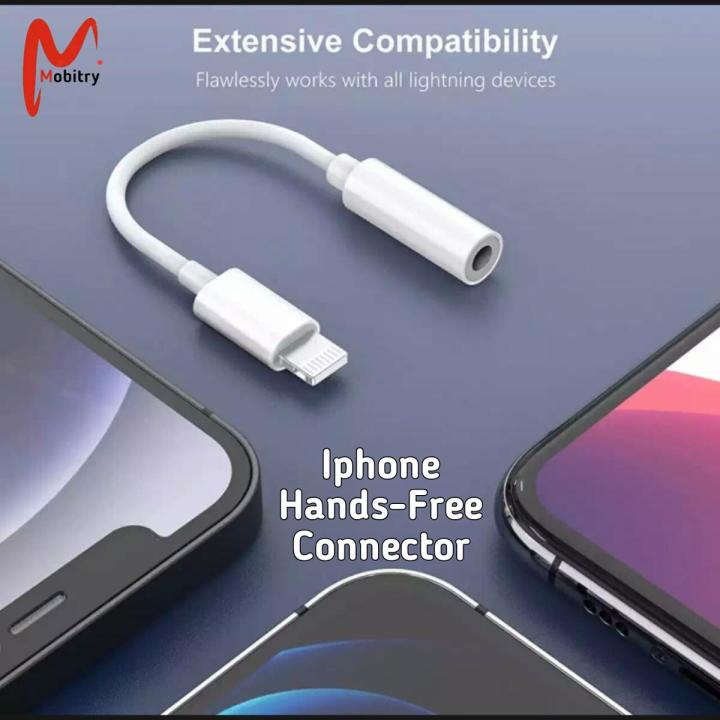 Compatible for Apple Iphone handsfree connector  Lightning to 3.5 mm Headphone Jack Adapter