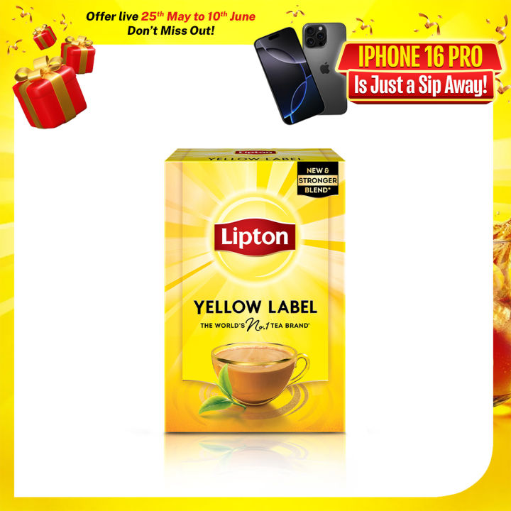 Lipton Yellow Label Black Tea 70gm - New Superior Taste - Chai Chahiye