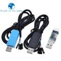 PL2303 PL2303HX/PL2303TA USB To RS232 TTL Converter Adapter Module with Dust-proof Cover PL2303HX for arduino download cable. 