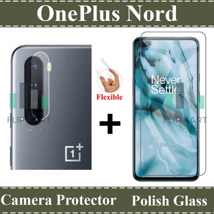 OnePlus Nord Glass Protector Tempered Glass Screen Protection Polish Glass + Back Camera 9H Gorilla Flexible Protector For OnePlus Nord